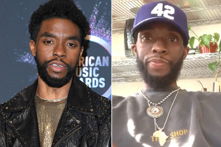 Chadwick Boseman before and after weight loss.