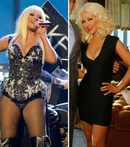 Christina Aguilera's weight loss for the movie Burlesque.