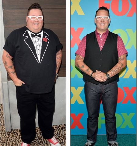 Graham Elliot before and after weight loss.