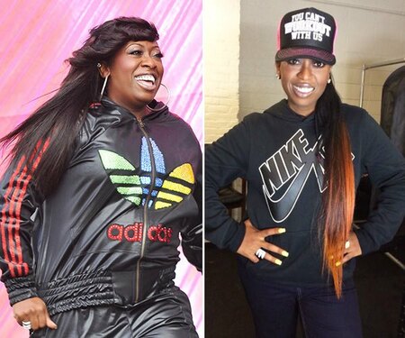 Missy Elliott before and after weight loss.