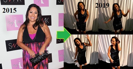 Lynette Romero before and after weight loss.