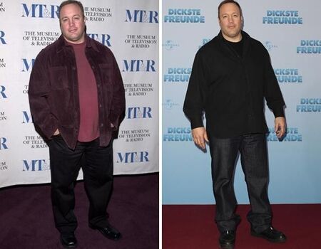 Kevin James before and after weight loss.