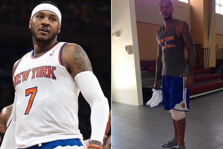 Carmelo Anthony before and after weight loss.