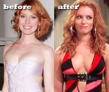 Alicia Witt before and after plastic surgery.