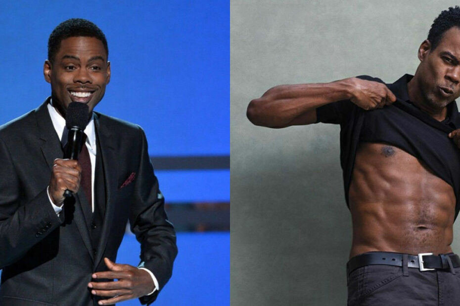 Chris Rock before and after supposed weight loss.