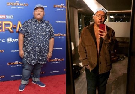 Ned from Spiderman star Jacob Batalon before and after weight loss in 2020.