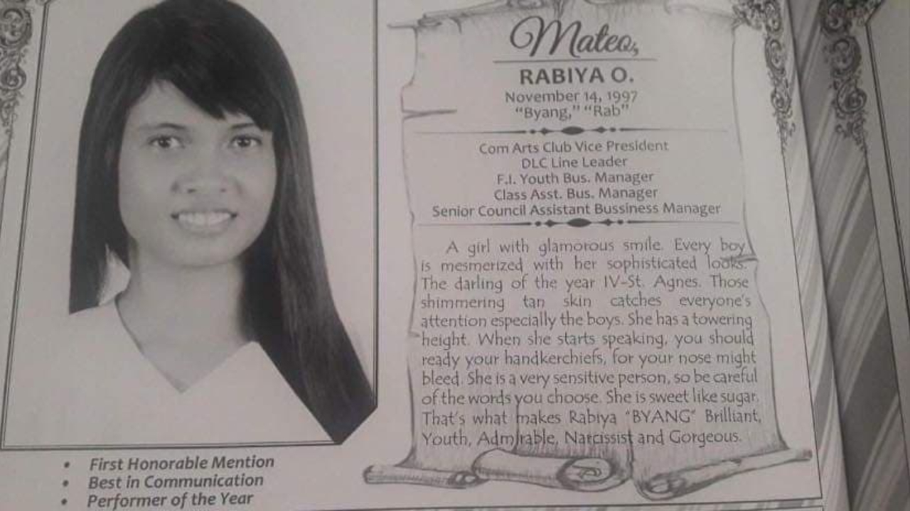 Rabiya Mateo on yearbook photo: "I'm beautiful then and now."