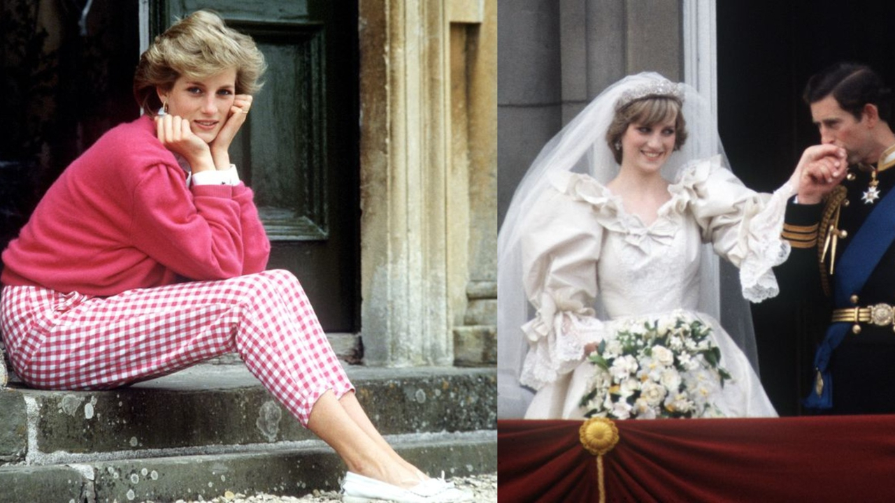 Princess Diana before and after weight loss.