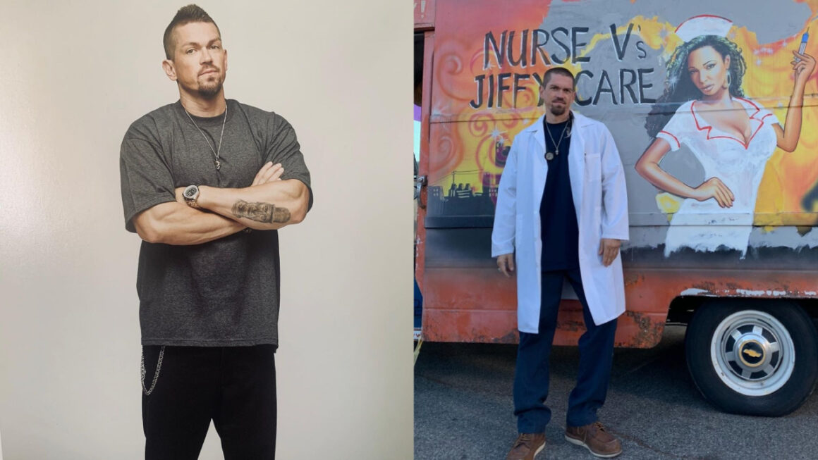 Steve Howey before and after weight loss.