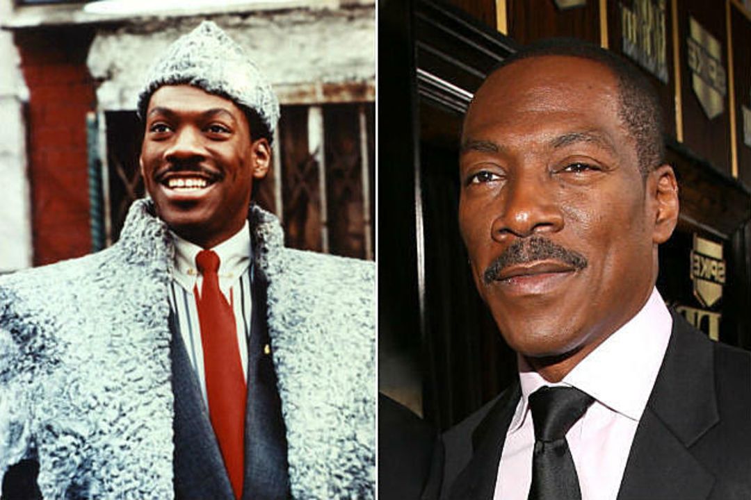 Eddie Murphy before and after alleged plastic surgery.