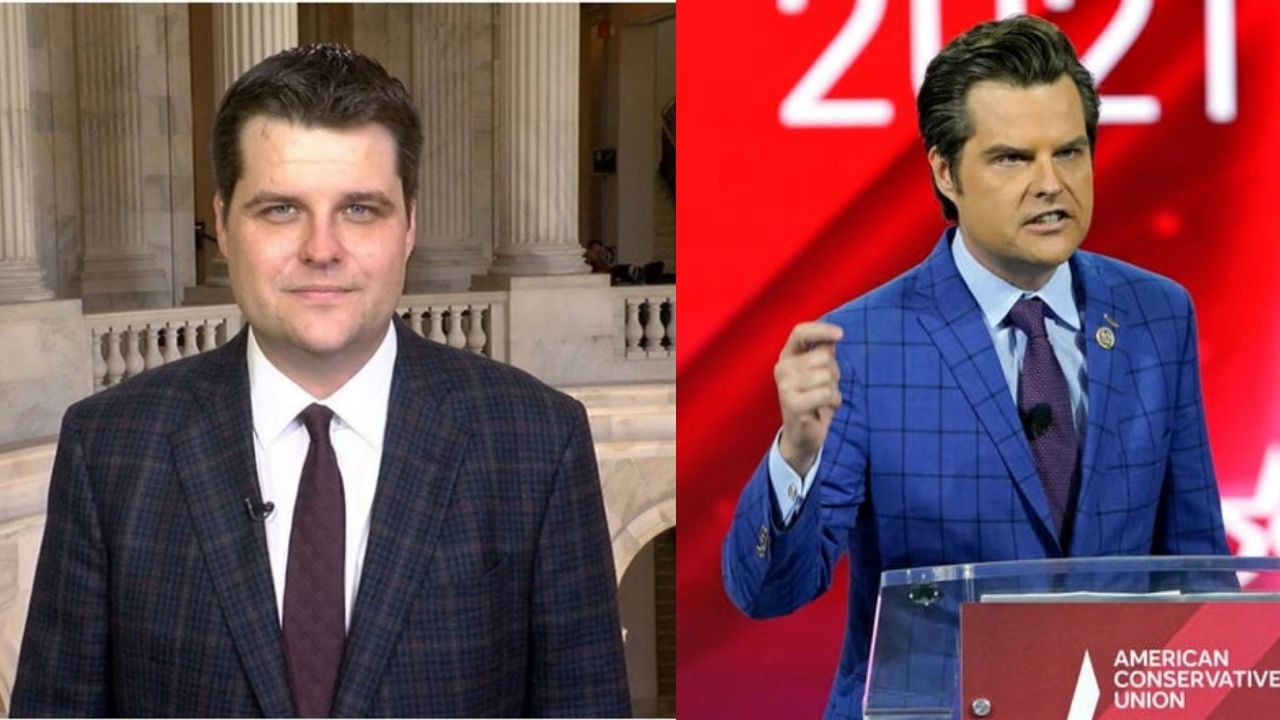 Matt Gaetz before and after weight loss.