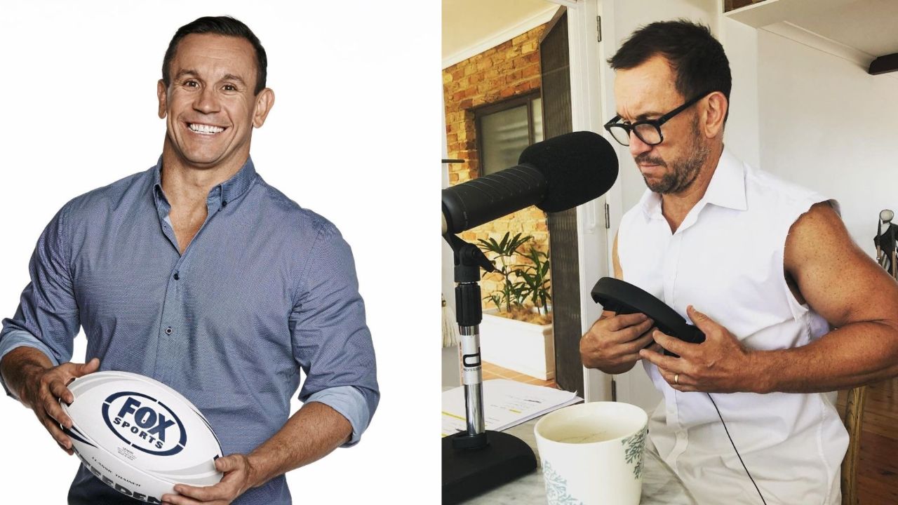 Matty Johns before and after suspected weight loss.