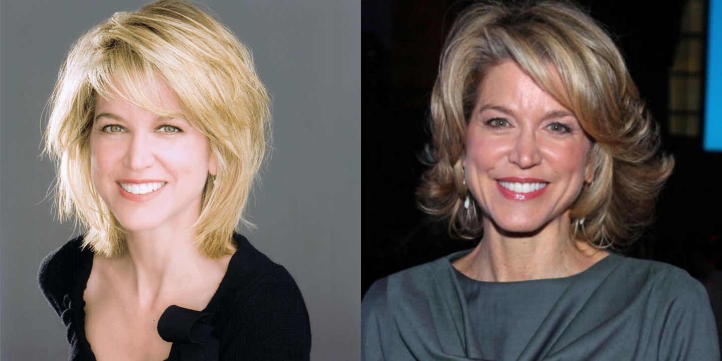 Paula Zahn before and after alleged plastic surgery.