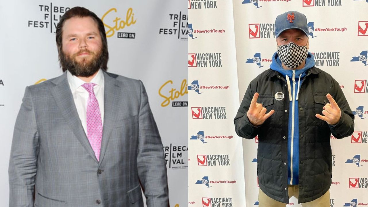 Tyler Labine before and after weight loss.