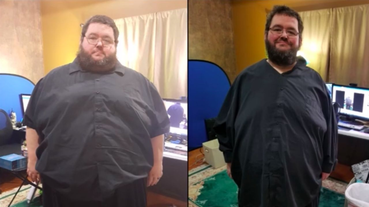 YouTuber Boogie2988 before and after weight loss.