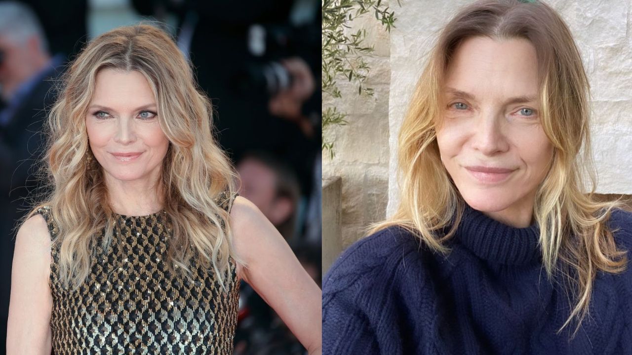 Michelle Pfeiffer before and after alleged plastic surgery.