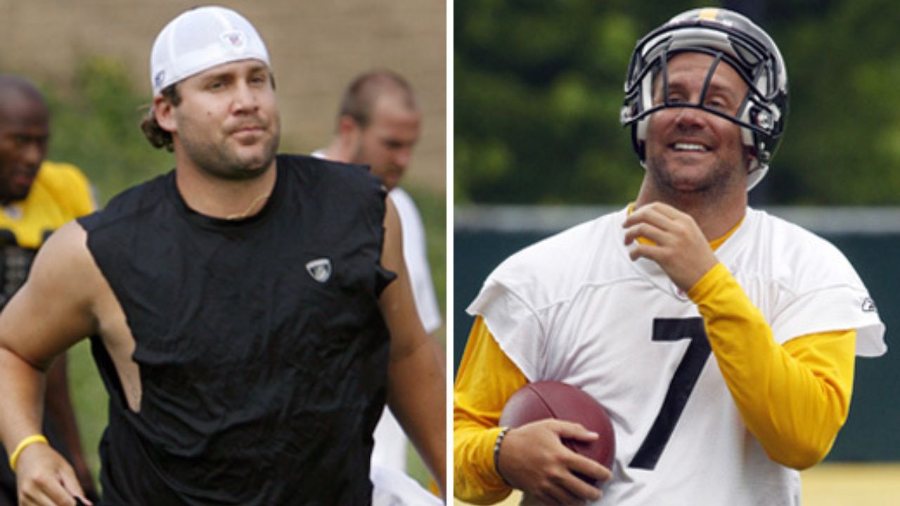 Ben Roethlisberger before and after weight loss.