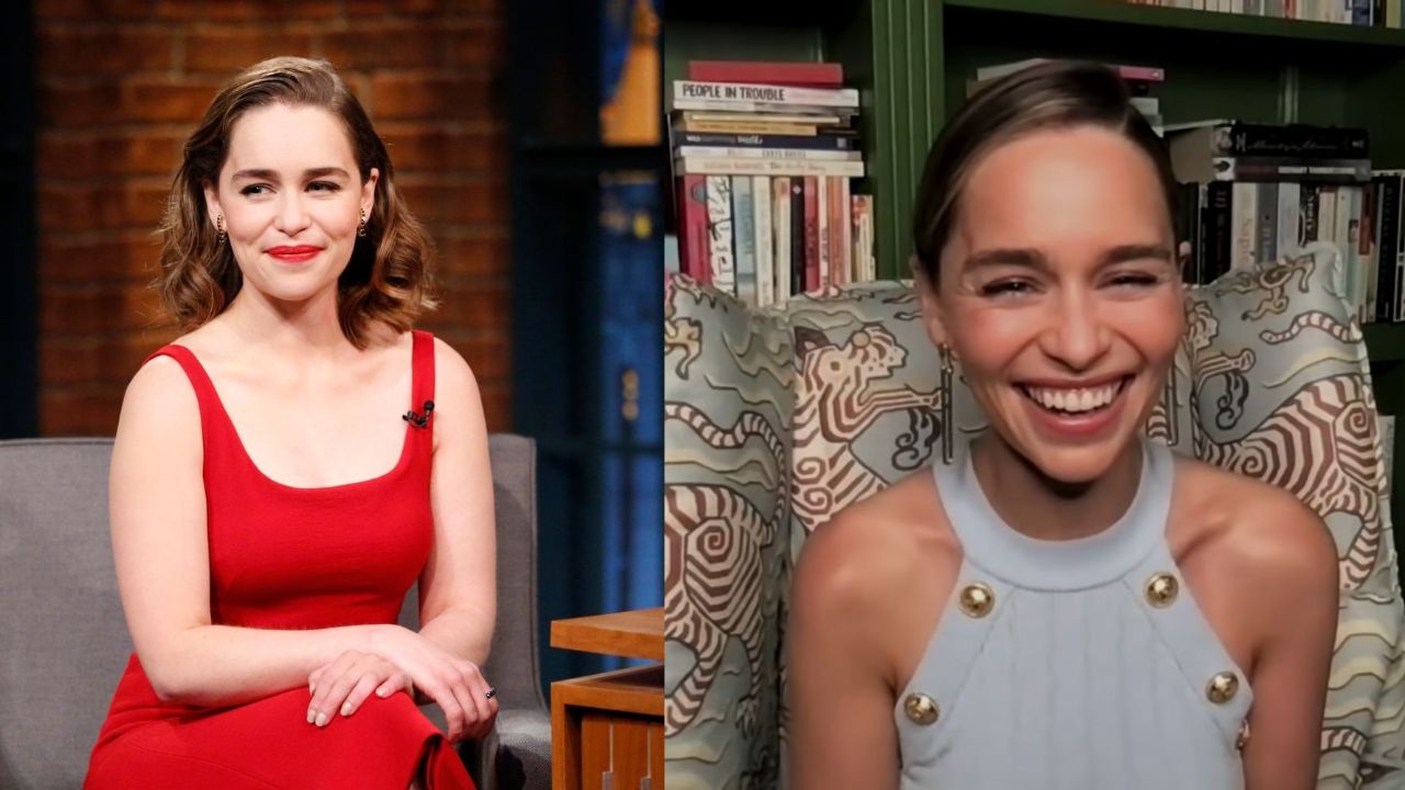 Emilia Clarke before and after weight loss.