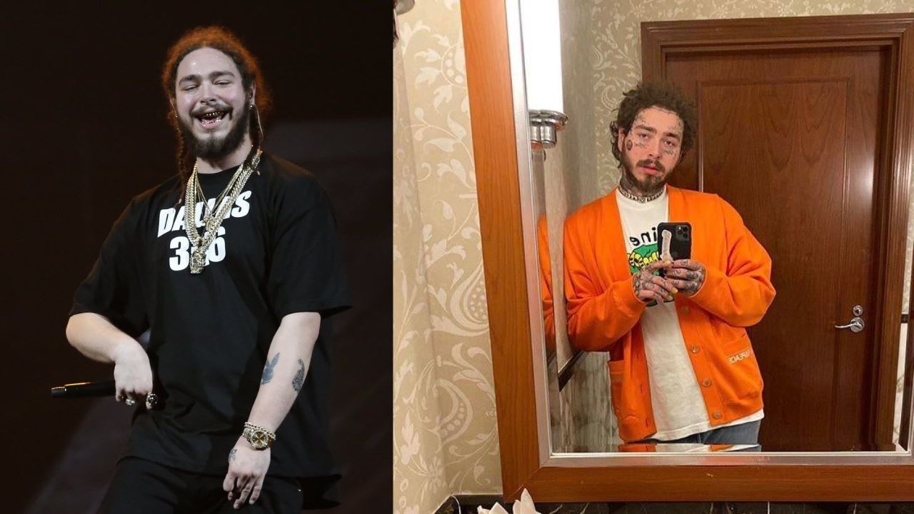 Post Malone before and after weight loss.