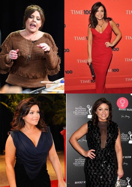 Rachael Ray before and after weight loss over the years.