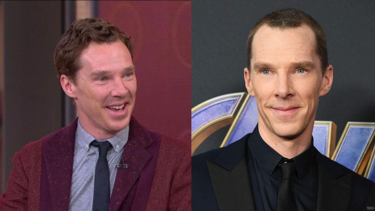 Benedict Cumberbatch before and after 21 pounds weight loss for 'The Courier' (2021).