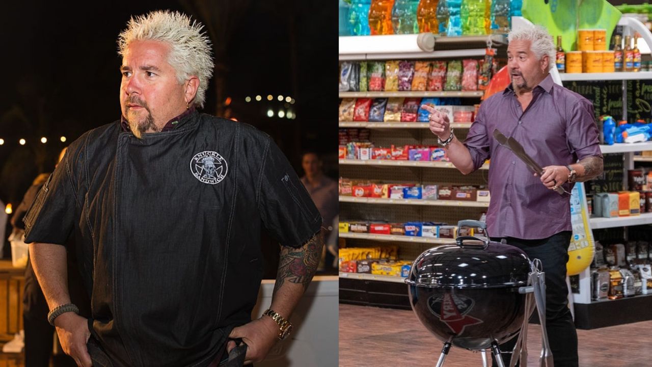 Guy Fieri before and after weight loss.