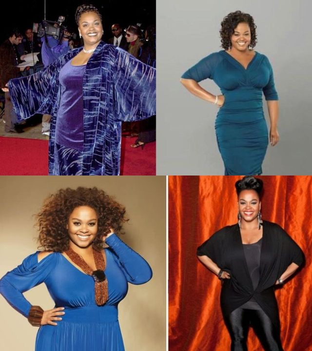 Jill Scott before and after alleged weight loss surgery, losing 63 lbs.