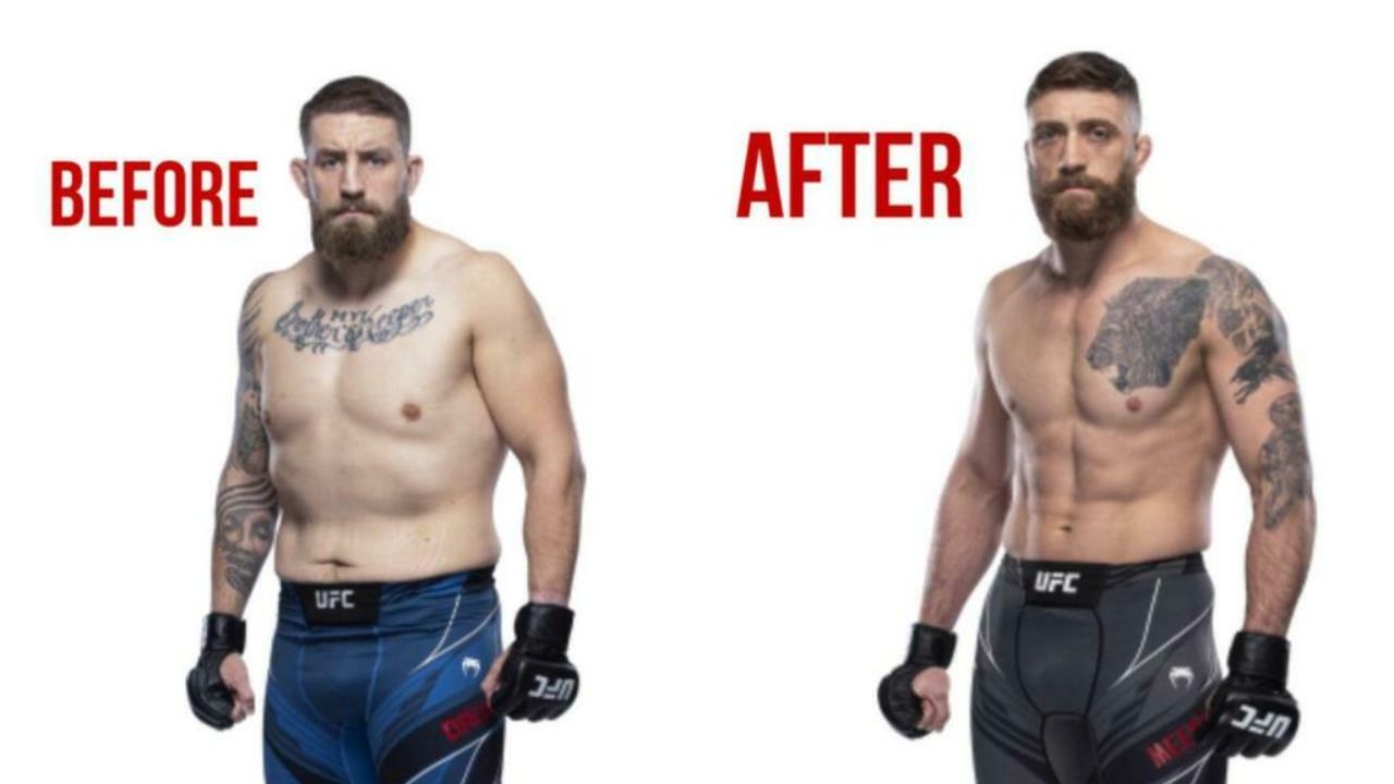 Chris Daukaus before and after weight loss.