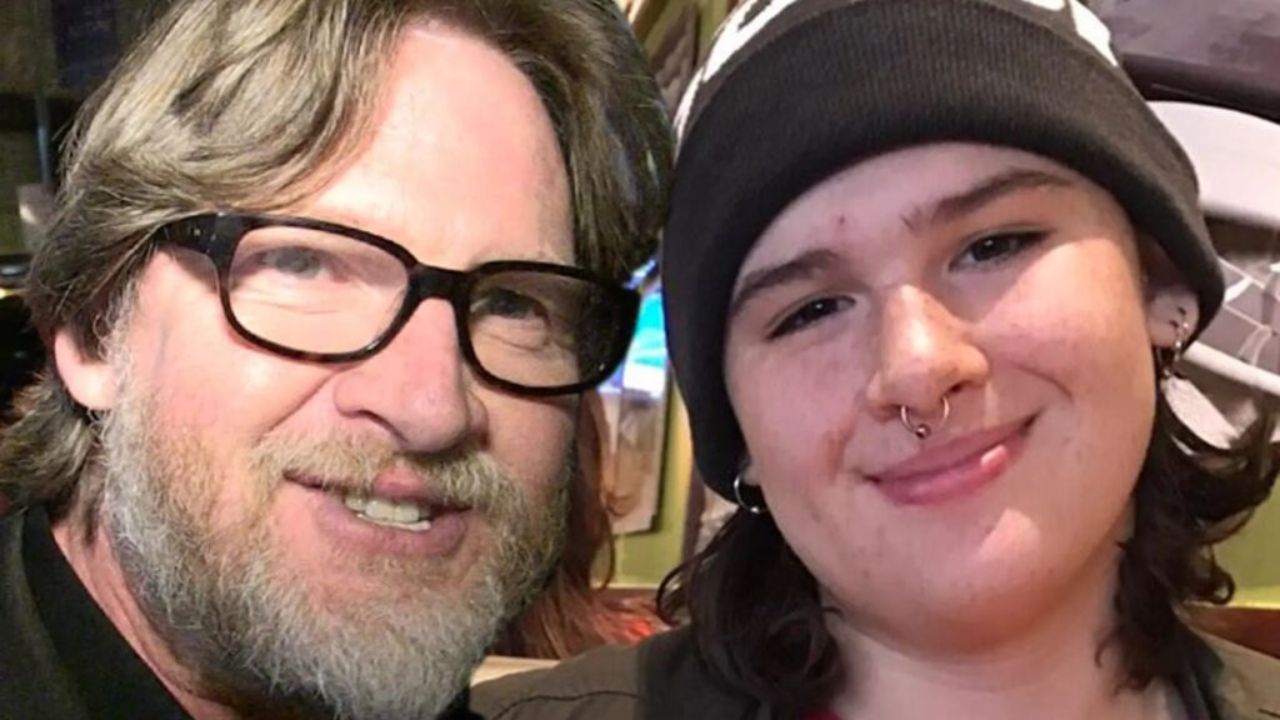 Donal Logue with his then-son and now-daughter, Jade Walker.