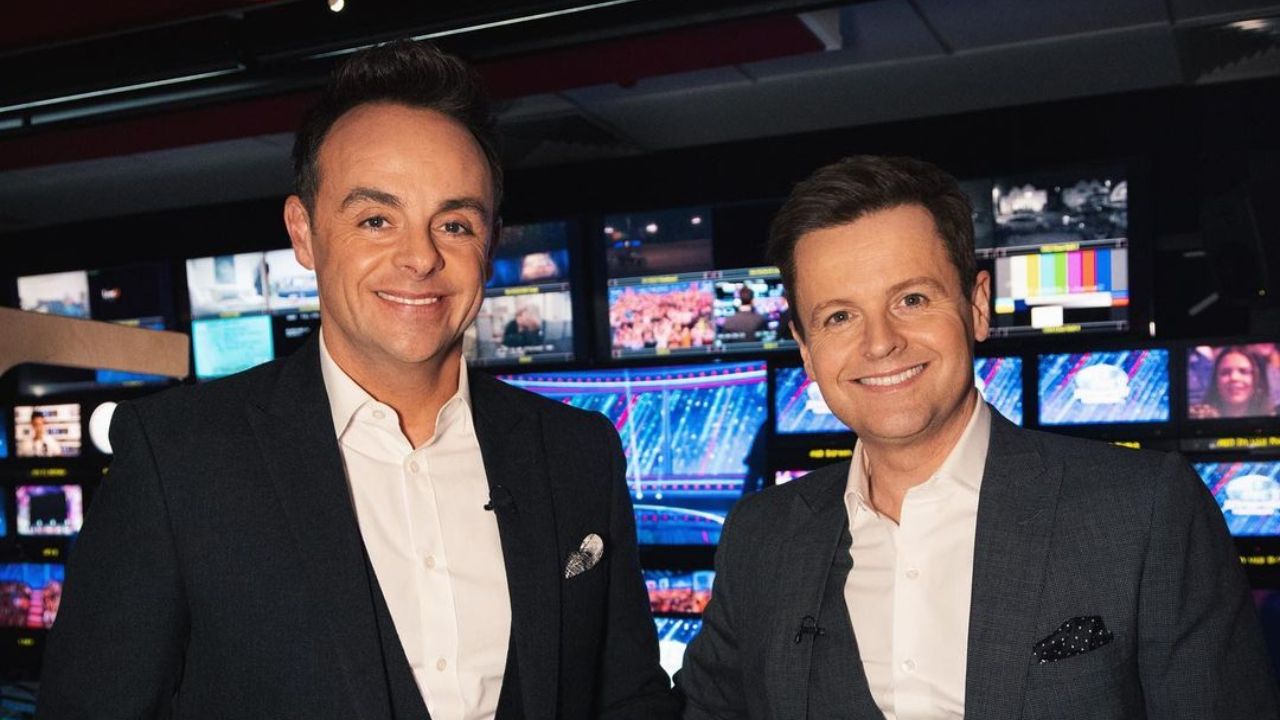 Ant and Dec on the set of Saturday Night Takeaway.