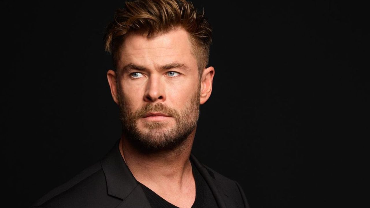 Chris Hemsworth after jaw surgery.