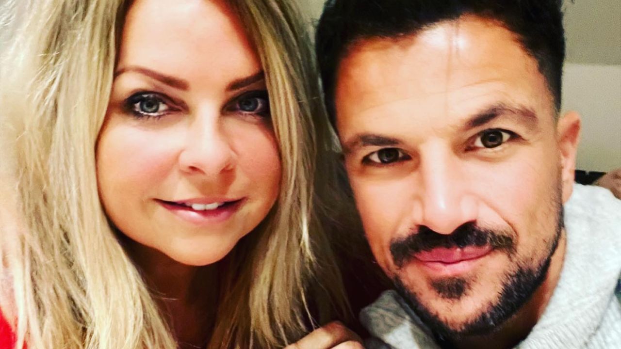 Claire Powell and her friend Peter Andre.