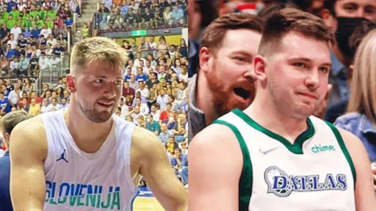 Luka Doncic before and after weight gain.
