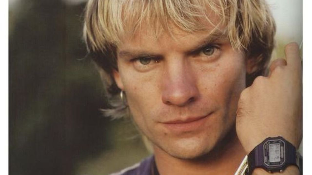 Sting at a young age, flaunting his classic Casio G-Shock watch.