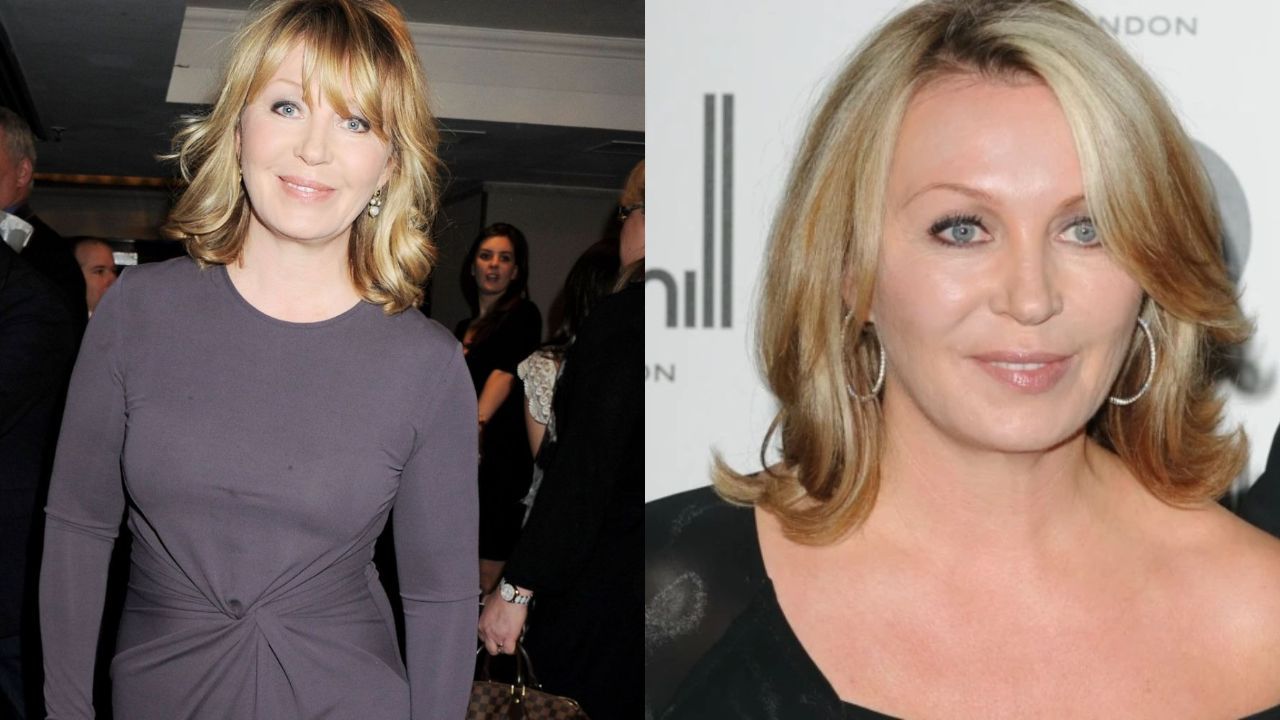 Kirsty Young before and after weight gain.
