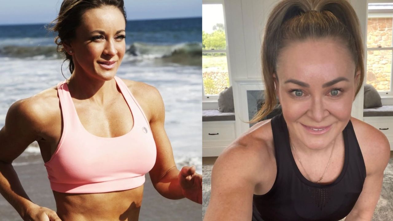 Michelle Bridges before and after weight gain.
