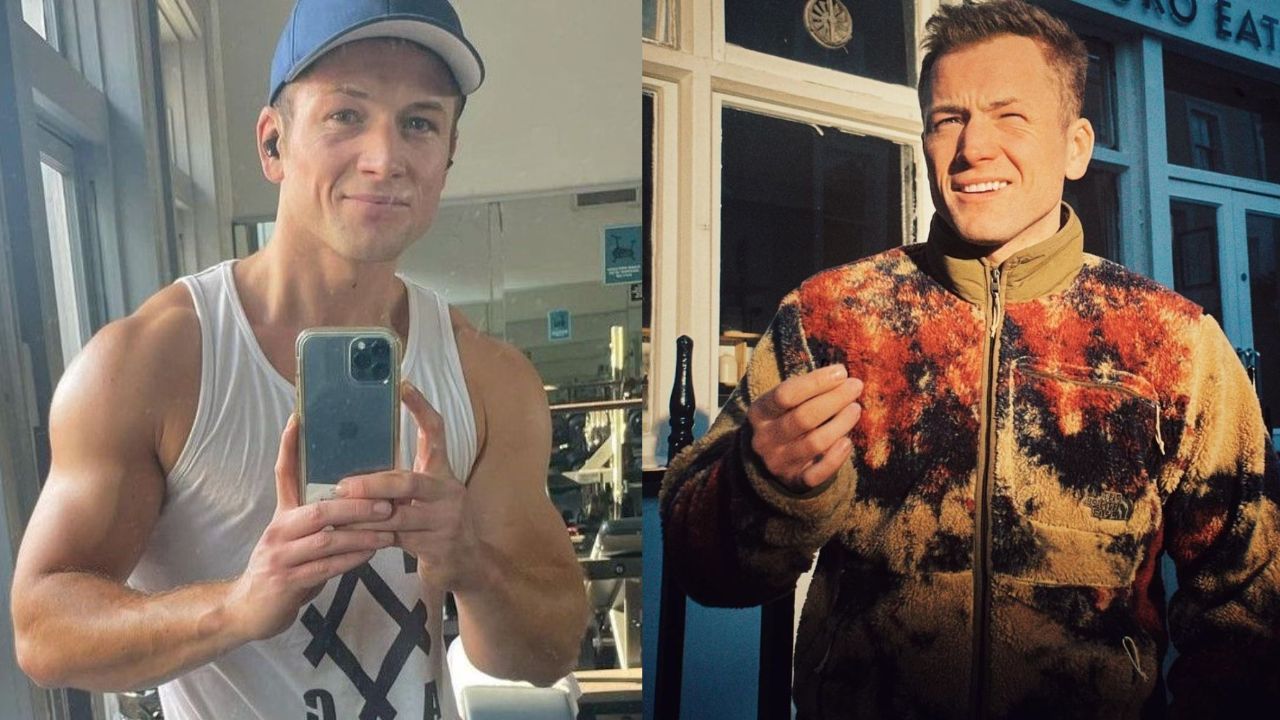 Taron Egerton before and after weight gain. weightandskin.com