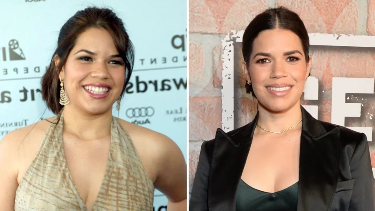 America Ferrera before and after weight loss. weightandskin.com