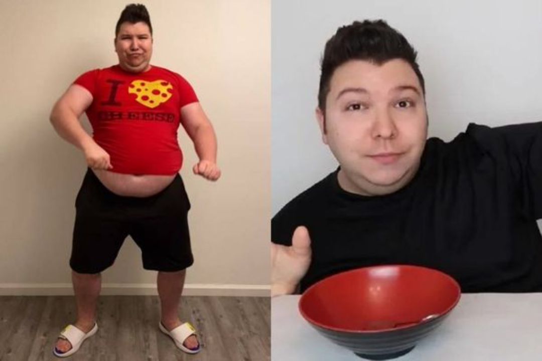 Nikocado Avocado before and after weight loss. weightandskin.com