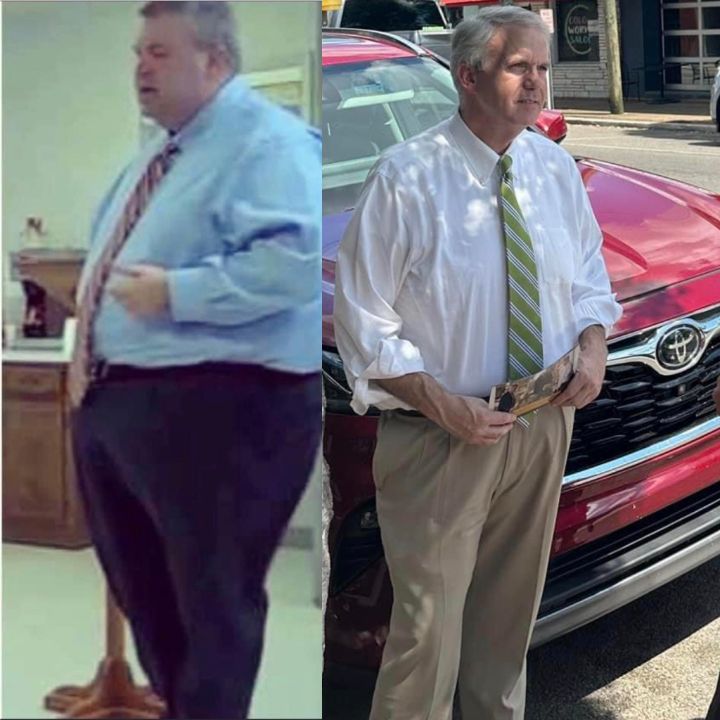 Brandon Presley before and after weight loss. weightandskin.com