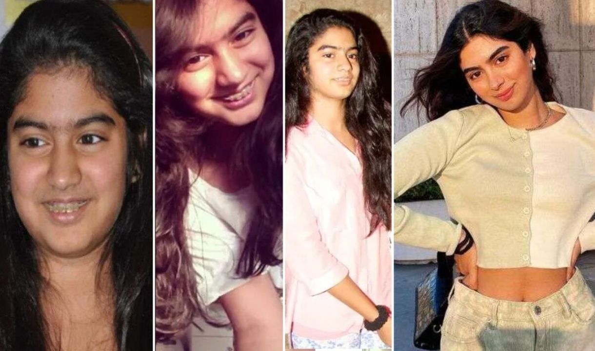 Khushi Kapoor before and after plastic surgery. weightandskin.com
